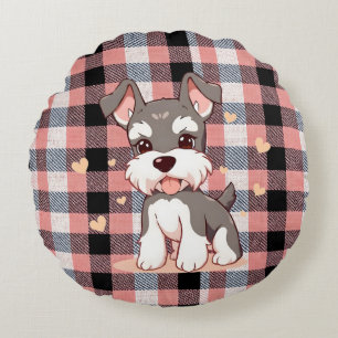 Cute Dog Round Cushion