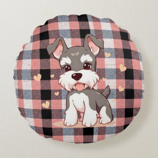 Cute Dog Round Cushion