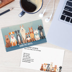 Cute Dog Sitter, Pet Groomer, Veterinarian, Puppy  Business Card