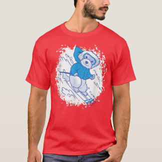 Cute Dog Skiing T-Shirt