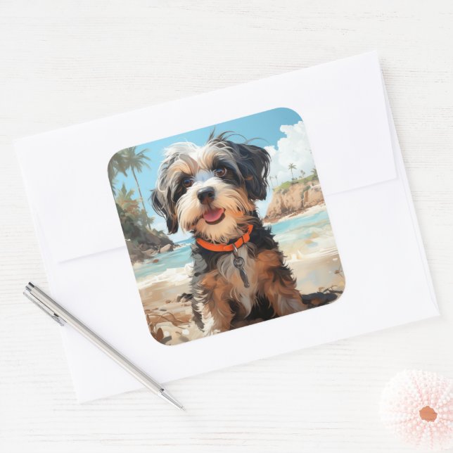 Cute dog sticker (Envelope)