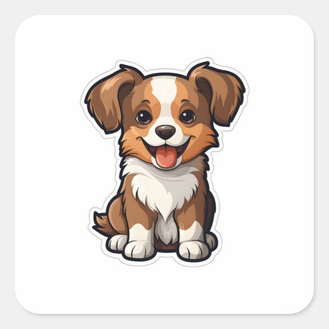 Cute Dog Sticker 3 (Front)