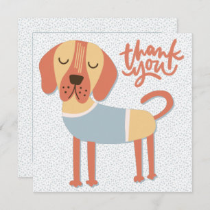 Cute Dog Thank You Card