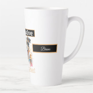 Cute Dog Thumbs Up I'm Positive You're Great Latte Mug