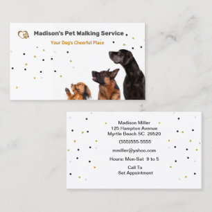 Cute Dog Walker/ Pet Sitter  Business Card