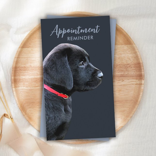Cute Dog Walker Pet Sitter Puppy Labrador Business Appointment Card (Creator Uploaded)