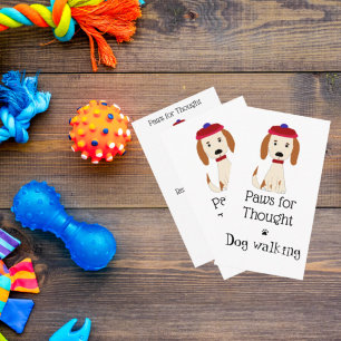 Cute Dog Walking / Dog Grooming Business Card