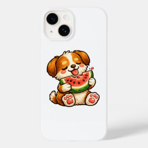 Cute Dog Watermelon Case-Mate iPhone 14 Case