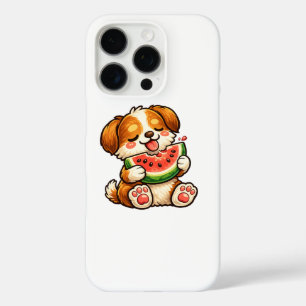 Cute Dog Watermelon iPhone 16 Pro Case