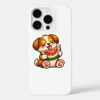 Cute Dog Watermelon iPhone 16 Pro Case