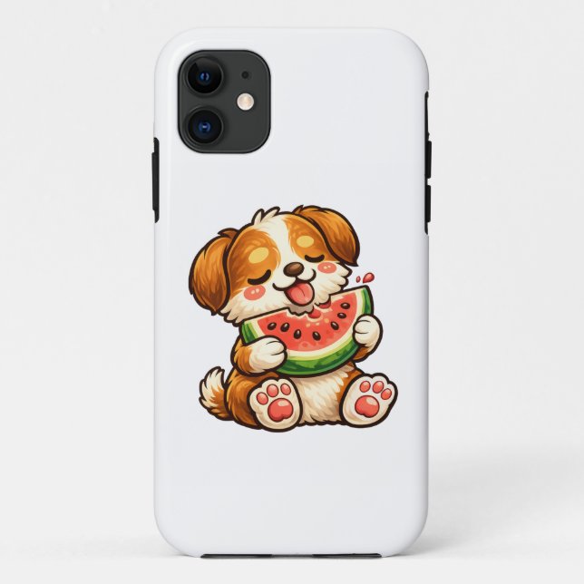 Cute Dog Watermelon Case-Mate iPhone Case (Back)
