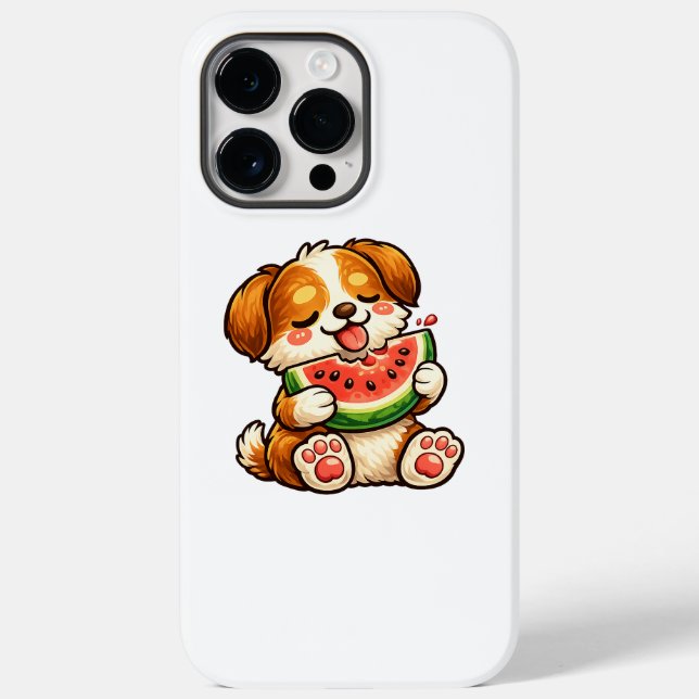 Cute Dog Watermelon Case-Mate iPhone Case (Back)