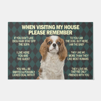 Cute Dog When Visiting My House Please Remmember Doormat