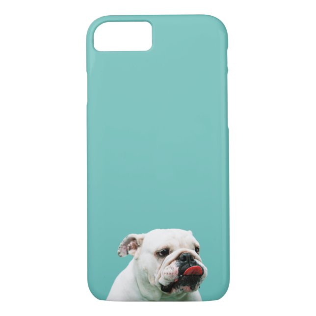 Cute dog white Bulldog Case-Mate iPhone Case (Back)