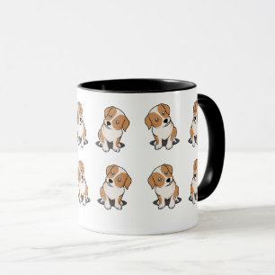Cute Dog with Brown Spot – Adorable Design for Dog Mug