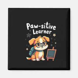 Cute Dog With Ckpack Ck To School Clroom Puppy Magnet