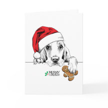 Cute Dog with Gingerbread Man Cookie