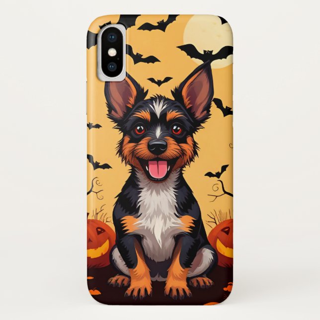 Cute Dog With Halloween Decorations Case-Mate iPhone Case (Back)