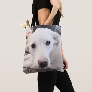 Cute Dog with Sweet Face Tote Bag