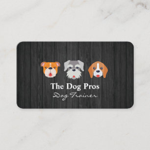 Cute Doggies Illustration Business Card