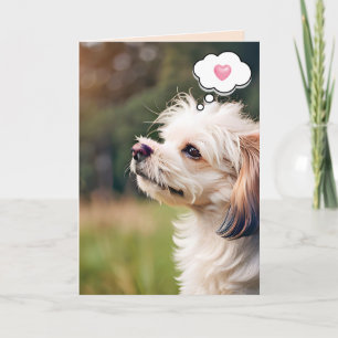 Cute Doggy For Thinking of You Card