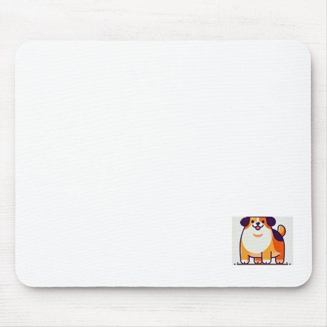 Cute Doggy Mouse pad  (Front)