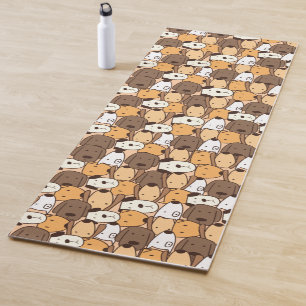 Cute Dogs Animal Pattern Yoga Mat