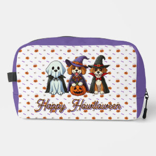 Cute Dogs as ghost, witch, & vampire  Dopp Kit
