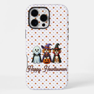 Cute Dogs as ghost, witch, & vampire iPhone 16 Pro Max Case