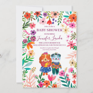 Cute Dogs Baby Shower Invitation