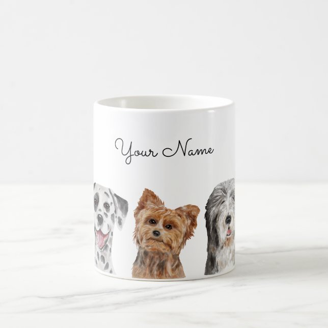 Cute Dogs  Coffee Mug (Center)