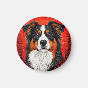 Cute Dog's face Magnet