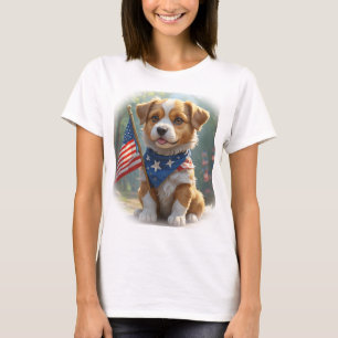 Cute Dogs fourth of July T-Shirt