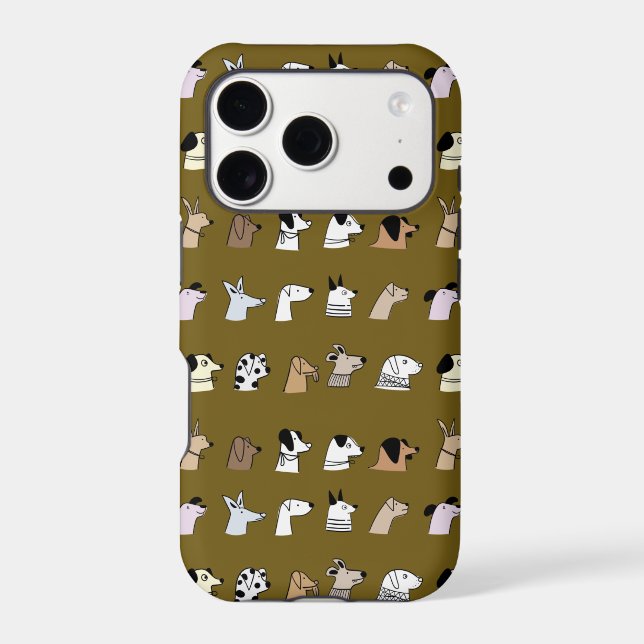 Cute Dogs Head Pattern  (Back)
