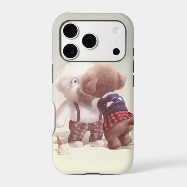 Cute Dogs Hugging (Back)