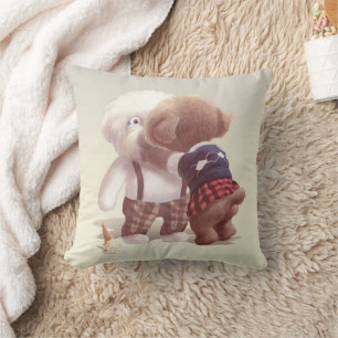 Cute Dogs Hugging Cushion