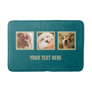 Cute Dogs OR YOUR PHOTOS custom bath mats