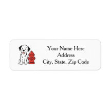 Cute Dogs Personalised Return Address Labels