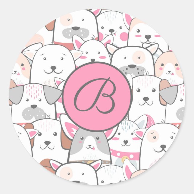 Cute Dogs Sticker (Front)