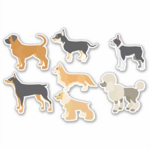 Cute dogs Vinyl Sticker