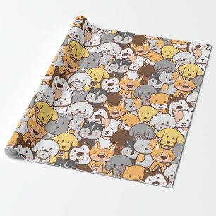 Cute Dogs Wrapping Paper
