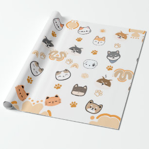 CUTE DOGS WRAPPING PAPER