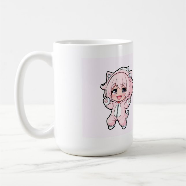 Cute Doll “In the Making” Design – Future Dream Gi Coffee Mug (Left)