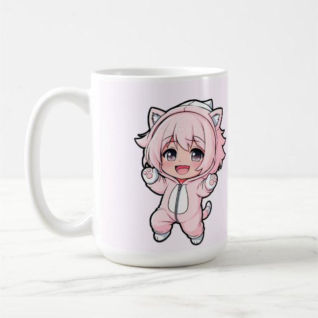 Cute Doll “In the Making” Design – Future Dream Gi Coffee Mug (Left)