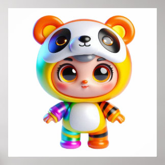 Cute Doll Wall Art Poster for Cosy Aesthetic Room