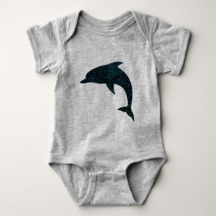 Cute Dolphin Baby Bodysuit