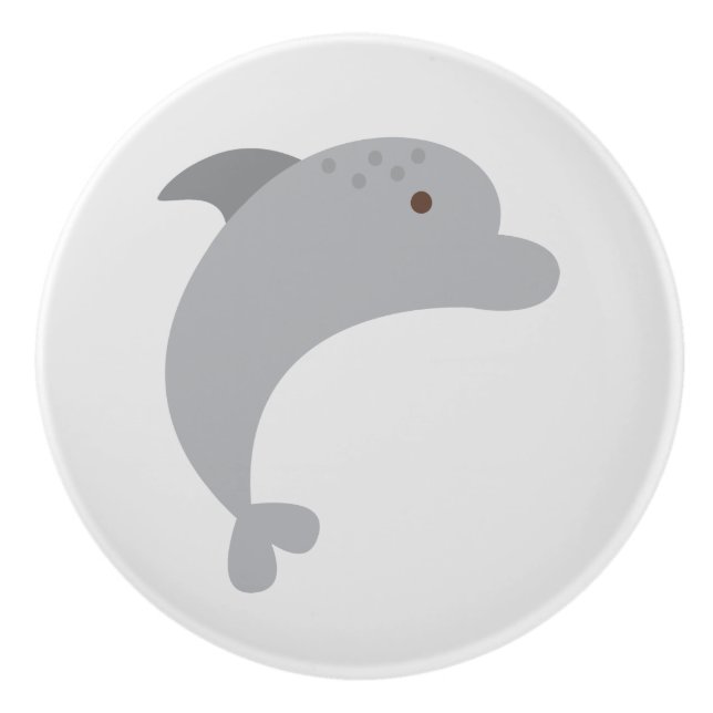 Cute Dolphin Ceramic Pull (Front)