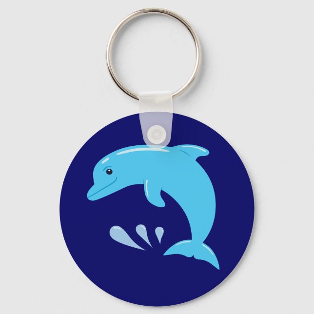 Cute Dolphin Key Ring (Front)