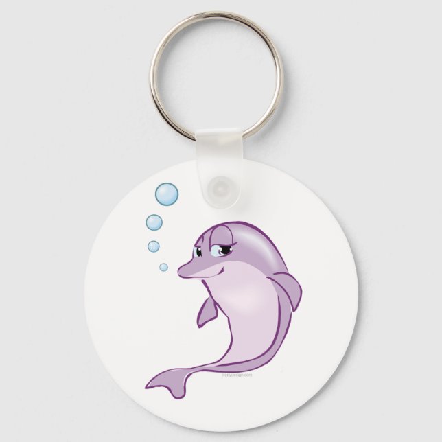 Cute Dolphin Key Ring (Front)