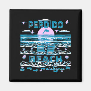 Cute Dolphin Lover Family Perdido Beach Al Family Magnet